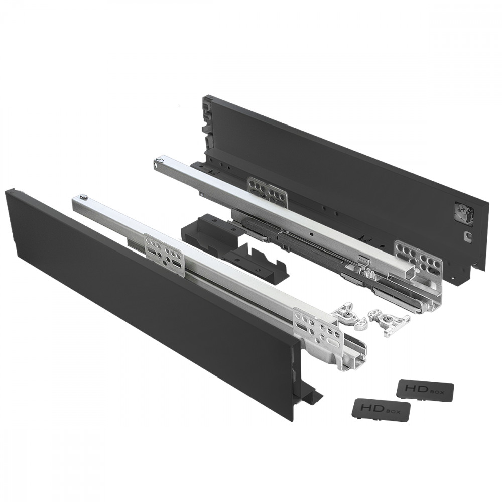 HD Slimbox  84 прямой 84*400 мм графит (6) 