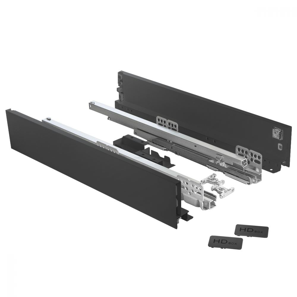 HD Slimbox  84 прямой 84*500 мм графит (6) 